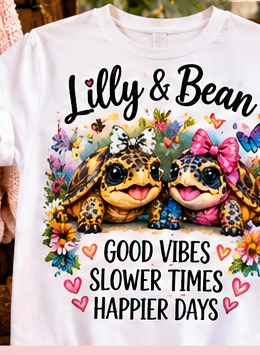 Lillybean and Co custom shirt artwork concept